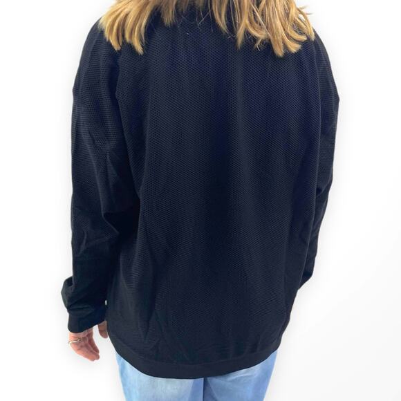 MICHAEL KORS Black Knit Long Sleeve Round Neck Sweatshirt - Picture 4 of 7